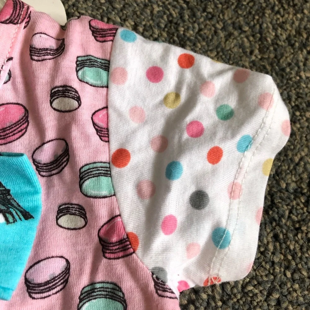 Jelly the Pug Macaroon & Polka Dot Jumpsuit